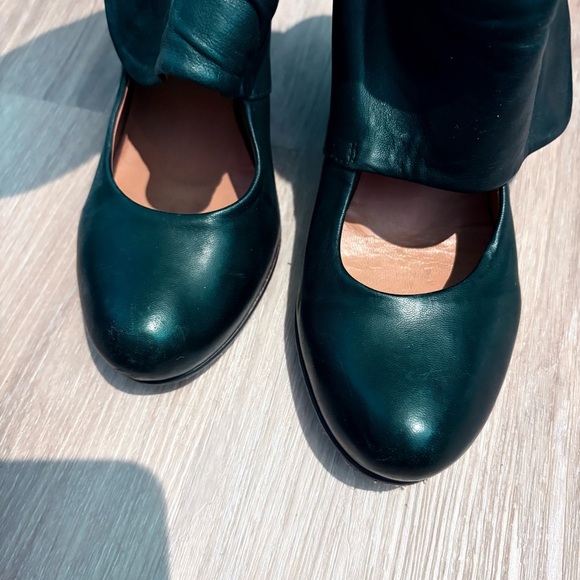 Coclico Black Leather Fold-Over Cuff Ankle Boots – Made in Spain – Size 39 US 8 - Picture 5 of 7